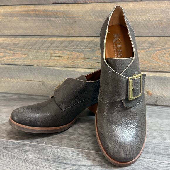 Kork-Ease Shoes - Kork-Ease Nanda Monk Strap Buckle Shoe Size 9.5 M Minimalist Steampunk Brown